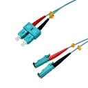 Patch Cord Fibra Óptica Multimodo Om3 SC/PC-E2000/PC 50/125 1m Lszh
