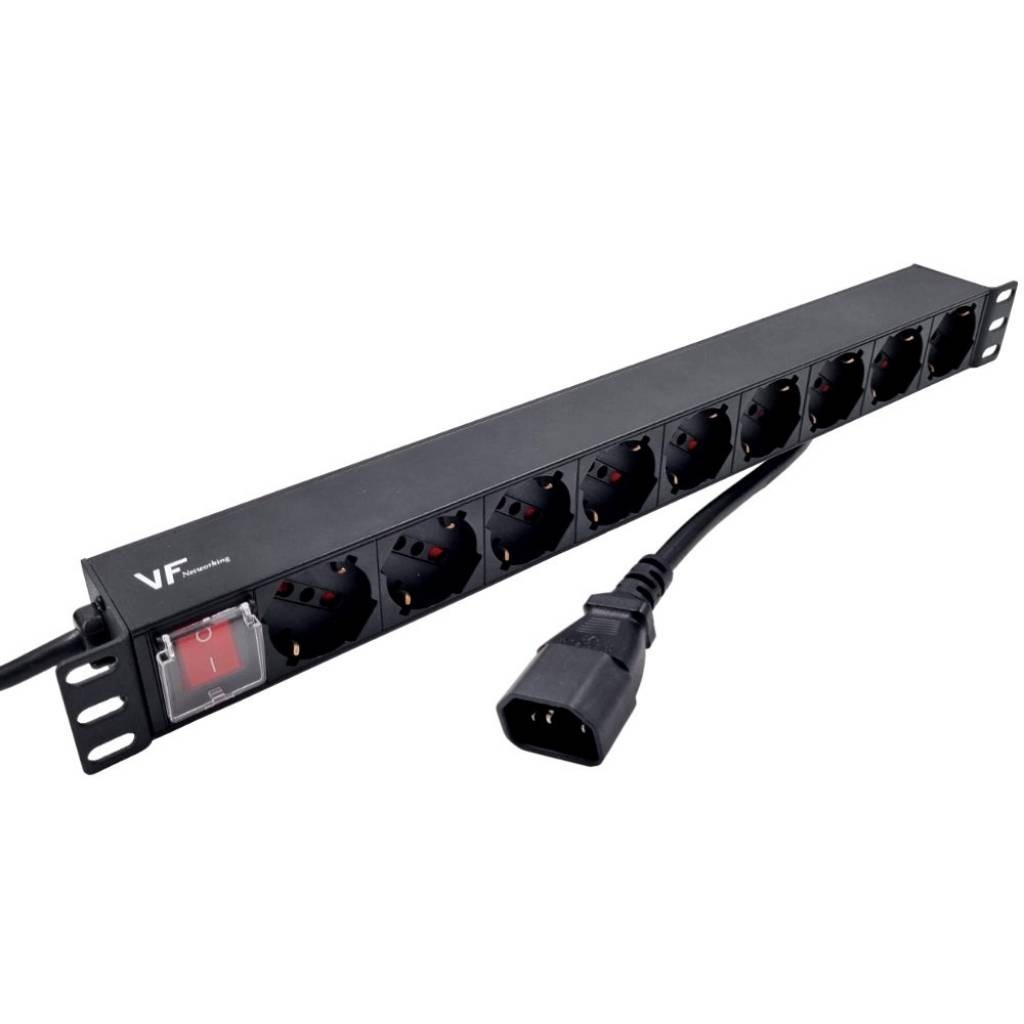 Pdu 9 Tomas Schuko Con Llave Formato 19