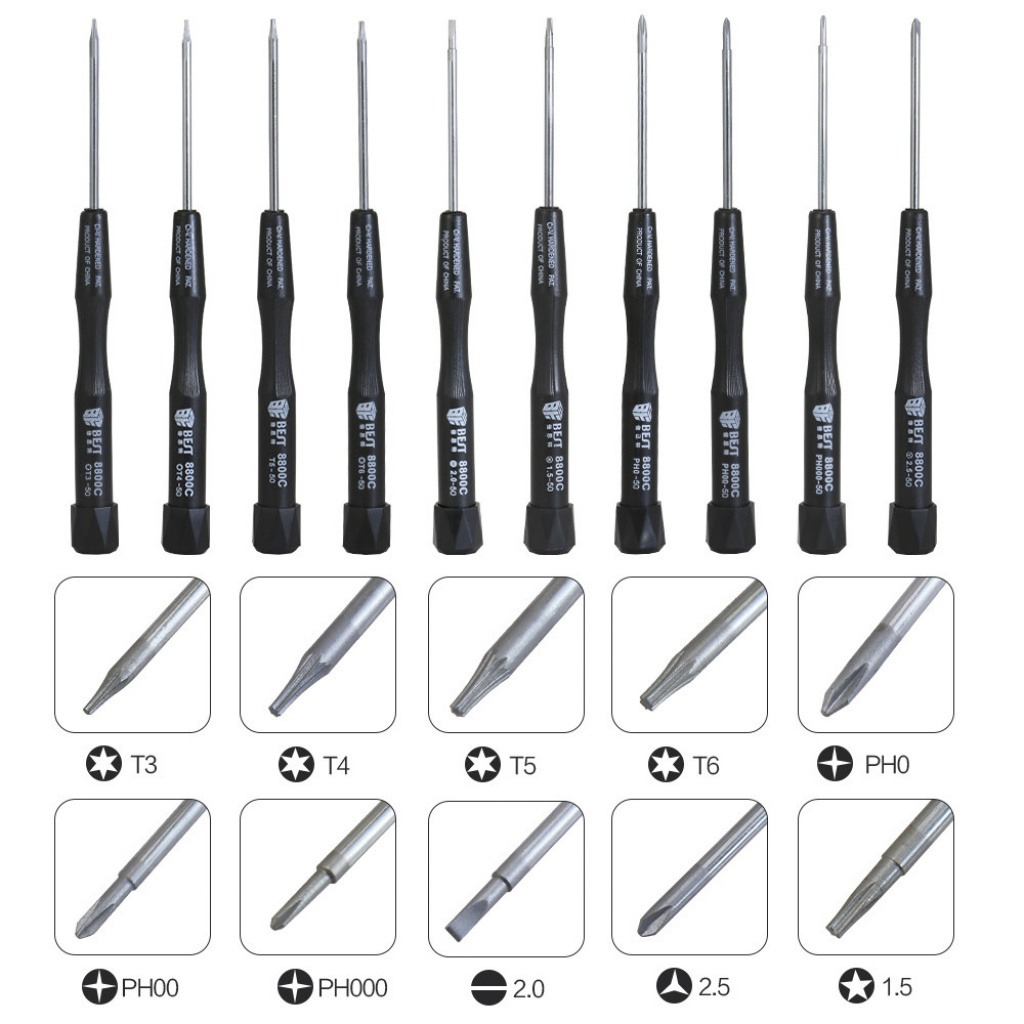 Kit De Destornilladores De Precisión Torx Plano