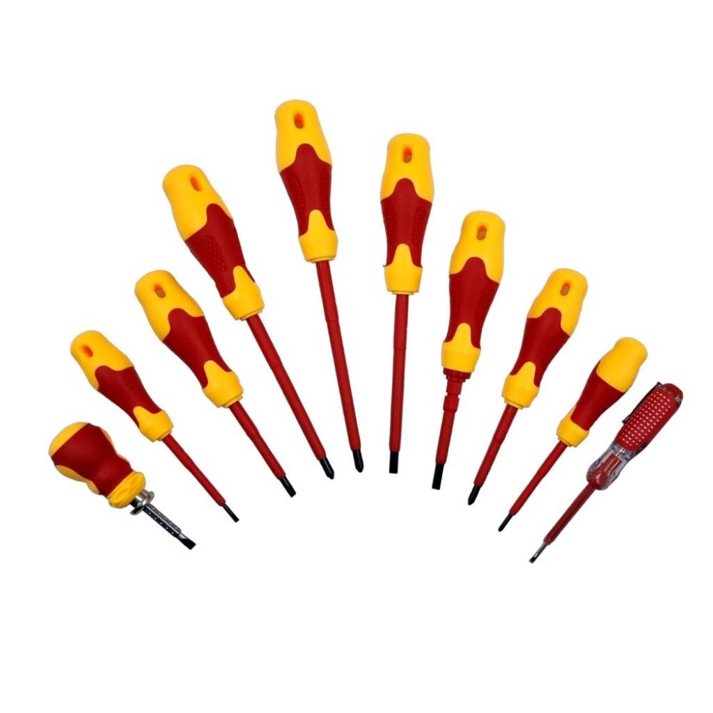 Kit De 10 Destornilladores Aislados 6 Phillips 4 Planos