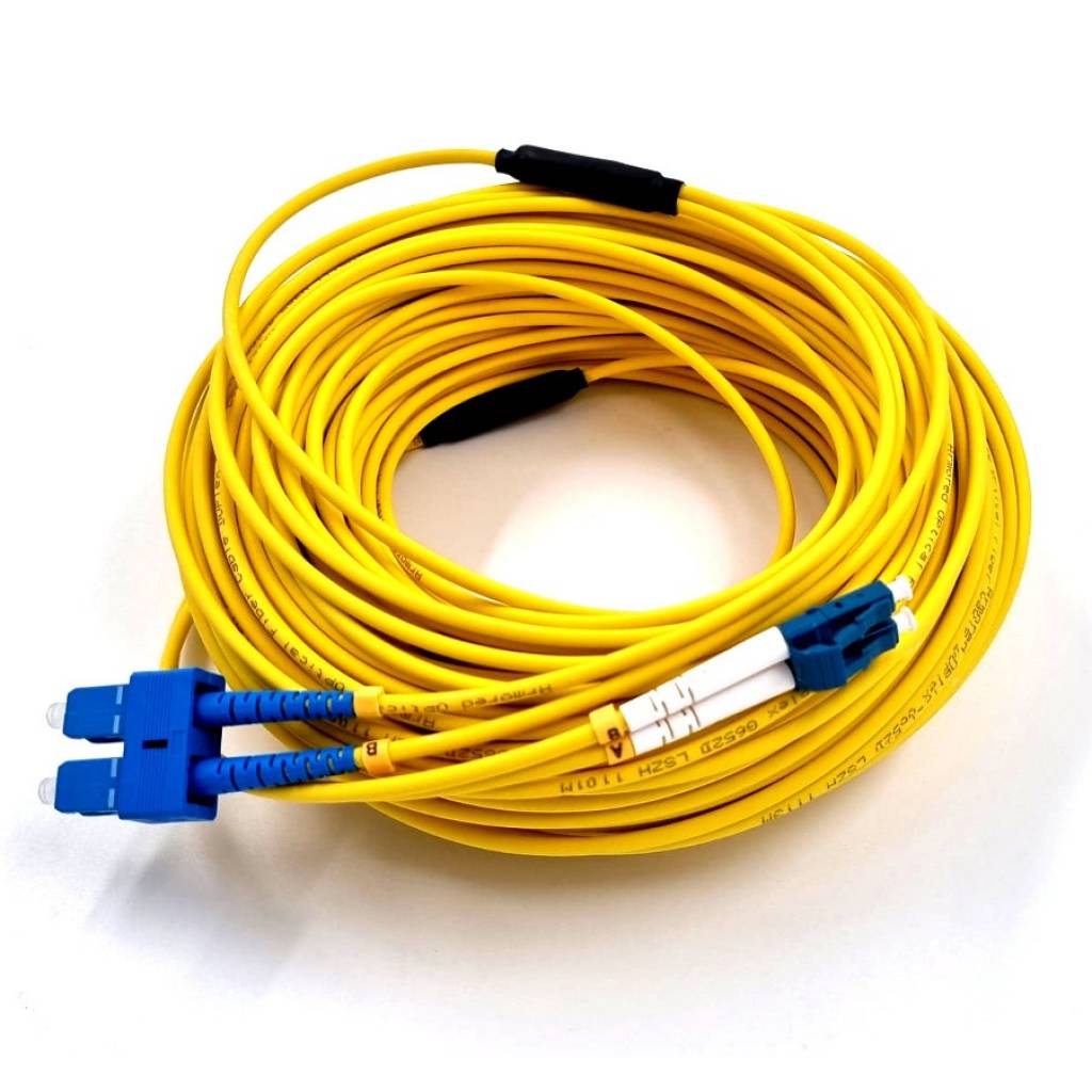 Patch Cord Fibra Óptica Exterior Monomodo Sc/Lc 100m