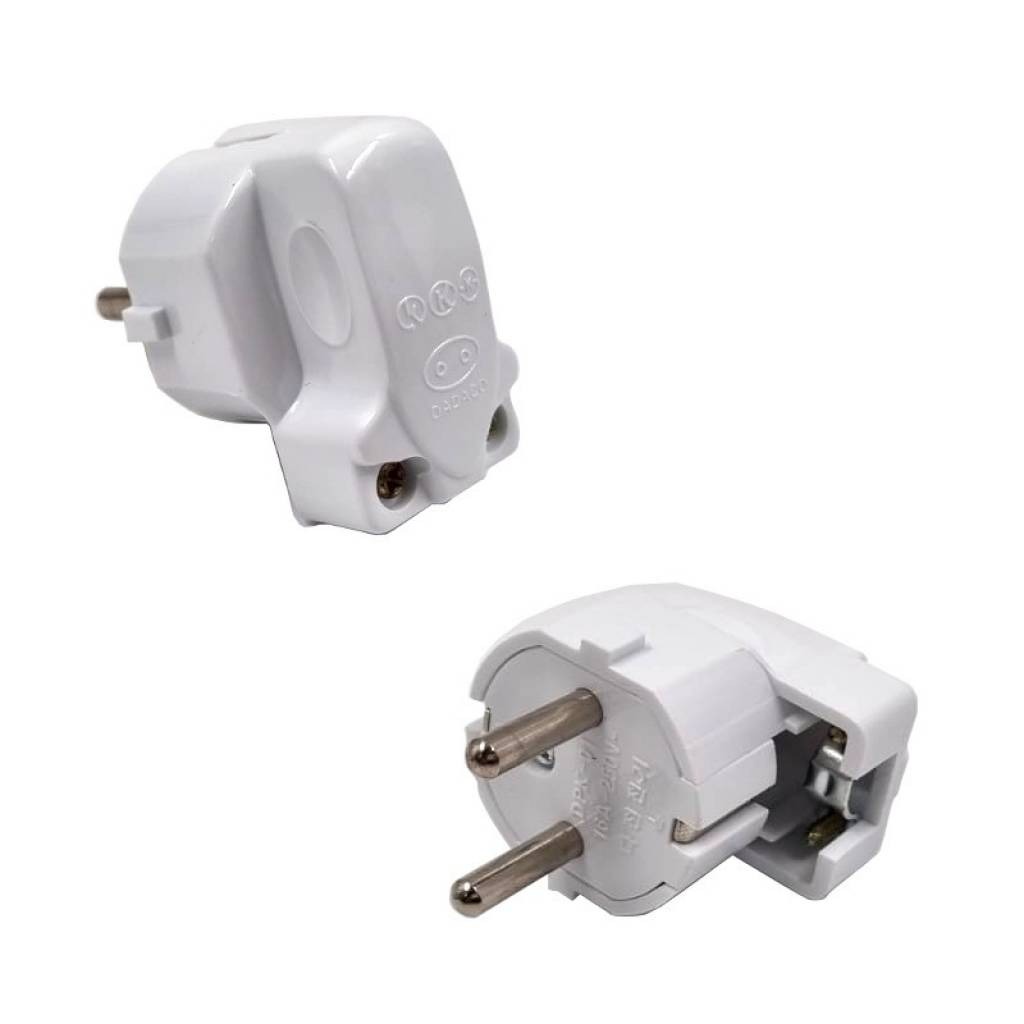 Conector Schuko Macho 90º 16A - 250V