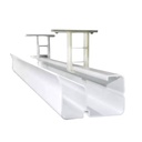 Organizador De Cables Vertical Plástico Blanco