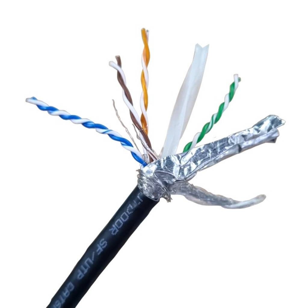 Rollo Cable Utp Cat6a Exterior 500m Bobina Cobre