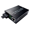 Convertidor De Fibra Óptica 10/100/1000 Multimodo 2km Sc