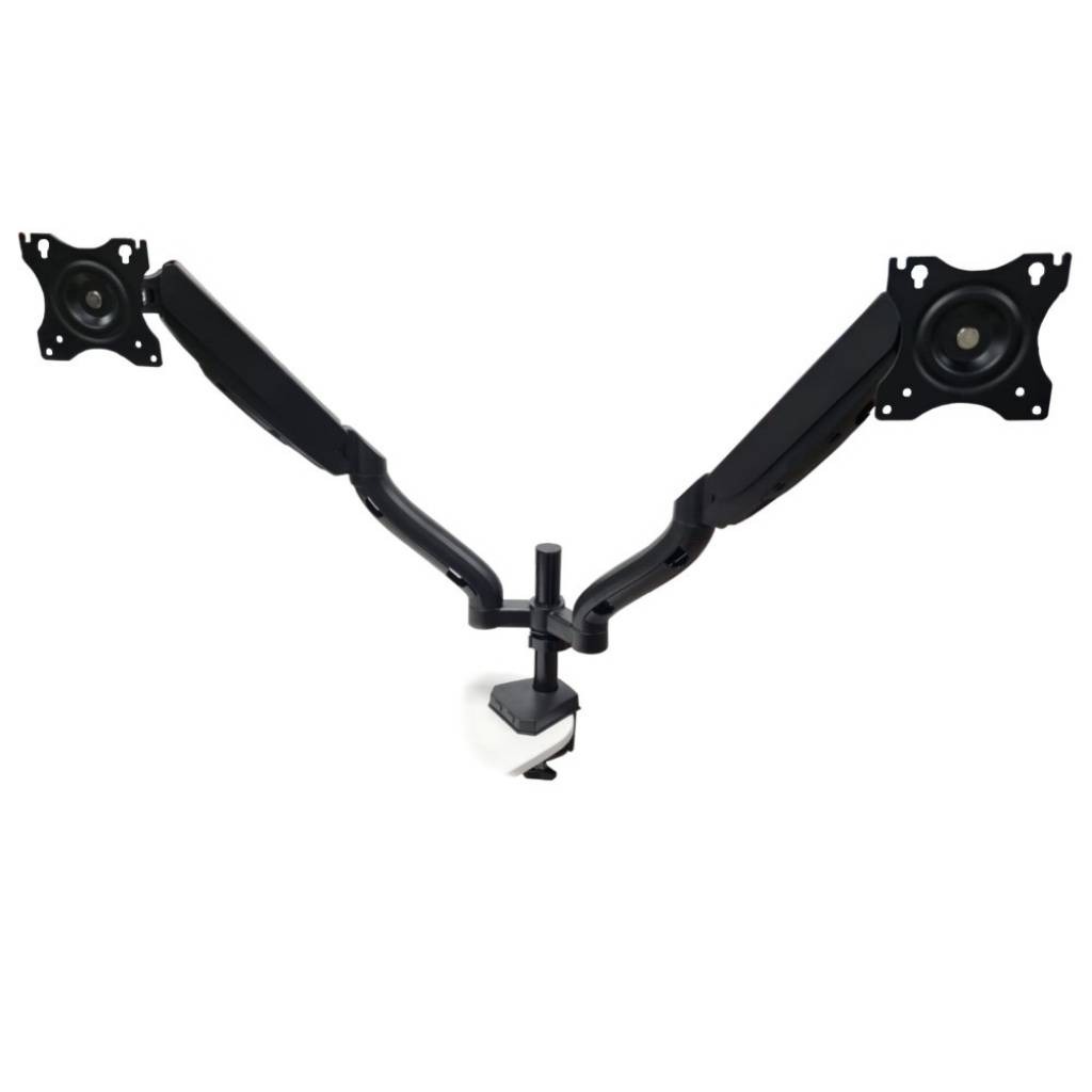 Soporte Escritorio Con 2 Brazos A Gas 10-27" 100x100mm 9kg