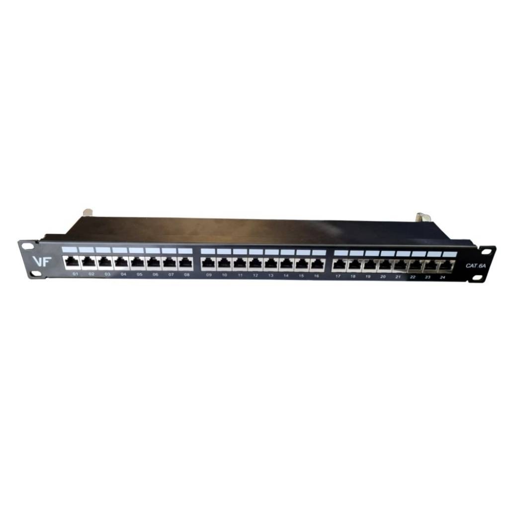 Patch Panel 24 Puertos Cat6a Blindada
