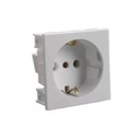 Ficha Eléctrica Schuko 16A Blanco