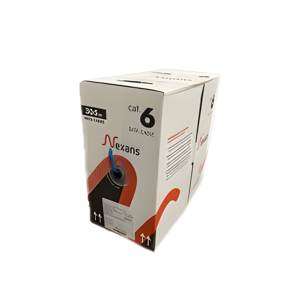 Cable Utp Cat6 Enterrar PVC 500m Bobina Cobre Negro