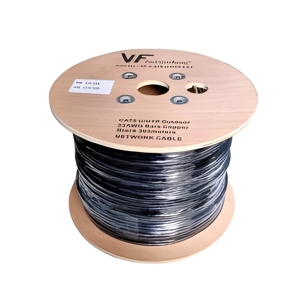 Cable Utp Cat6 Exterior Pvc+pe 500m Bobina Material (cobre) Negro