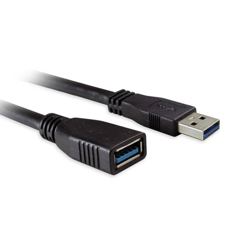 Adaptador USB-A Macho A Hembra 1m