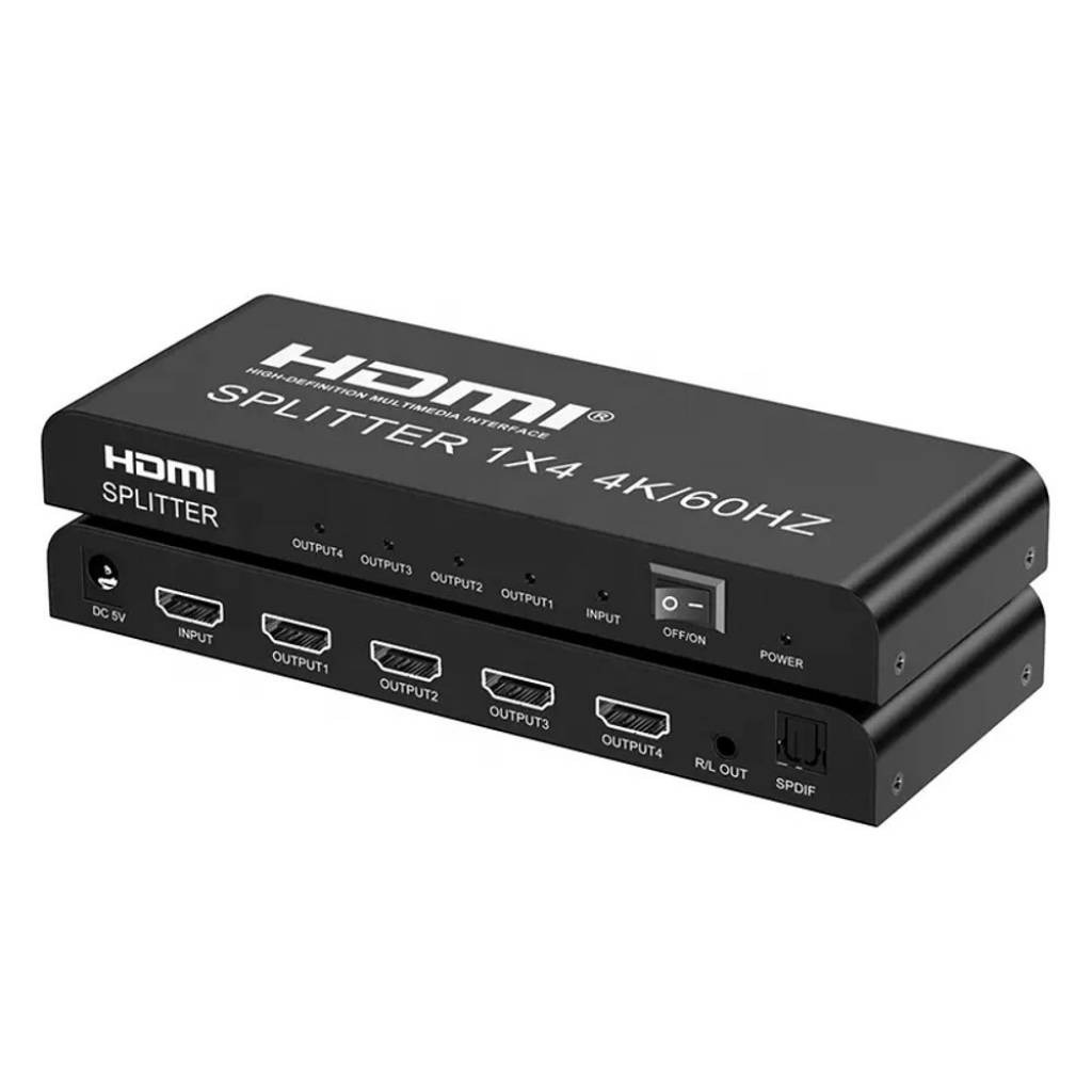 Splitter HDMI 1 Entrada 4 Salidas 4K