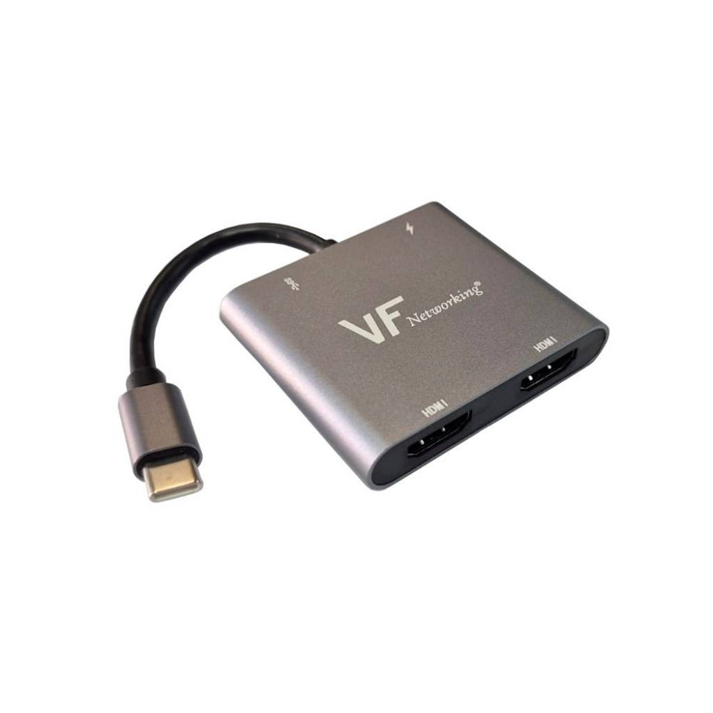 Hub USB-C 4 Puertos USB 3.0 Con HDMI 4K 30Hz Y Pd