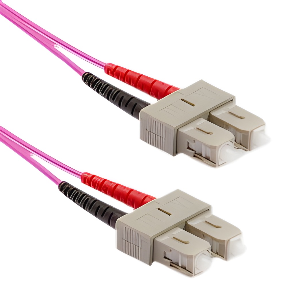 Patch Cord Fibra Óptica Multimodo Om4 SC/SC Upc 50/125 2M Lszh