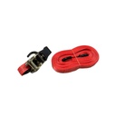 Malacate Gancho 25mm X 10m Rojo
