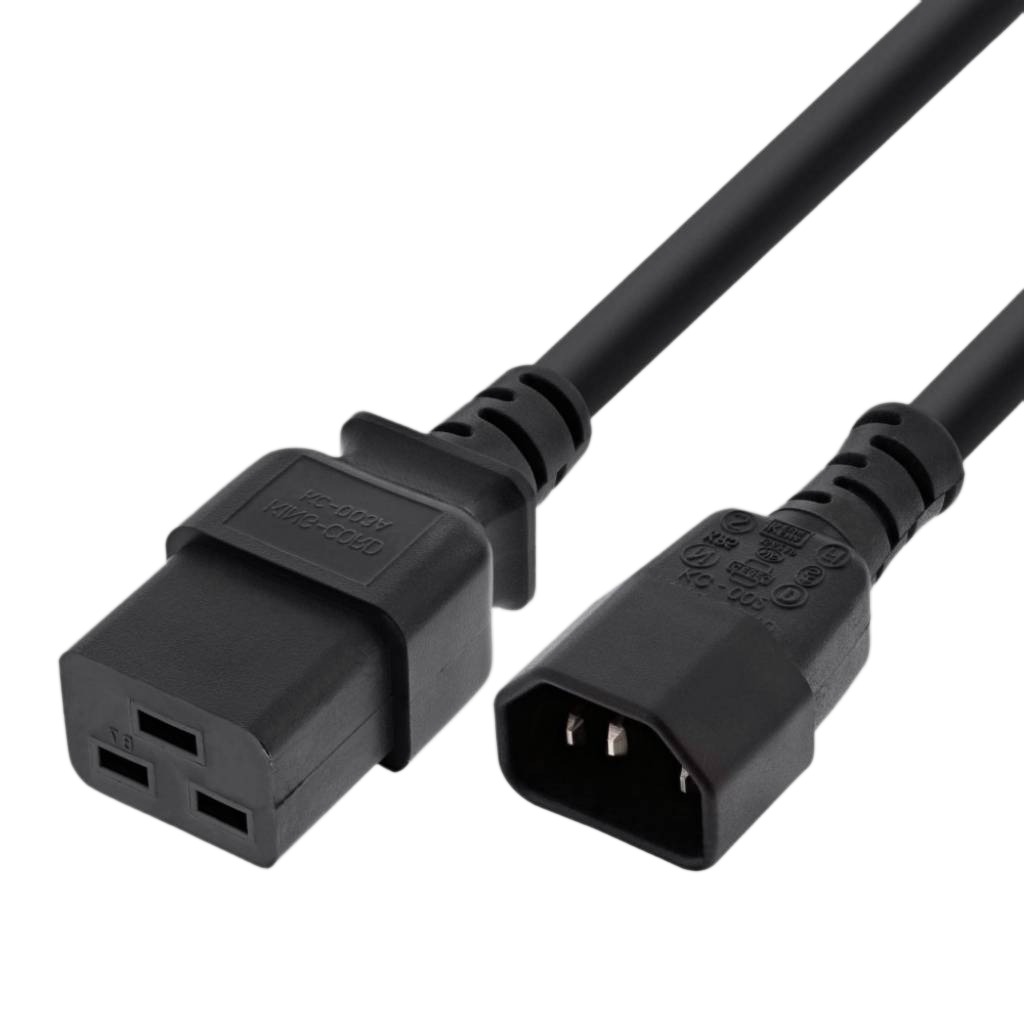 Cable De Poder C14 Macho A C19 Hembra 3x1.5mm 2 Metros