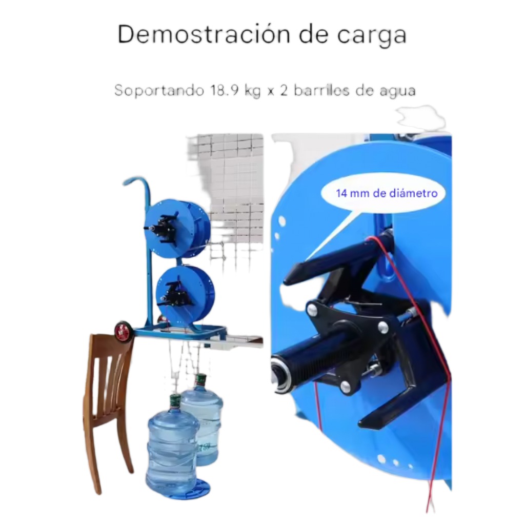 Porta Bobina Con Ruedas Para Cable Eléctrico