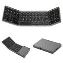 Teclado Plegable Bluetooth Para Telefono Ipad Gris