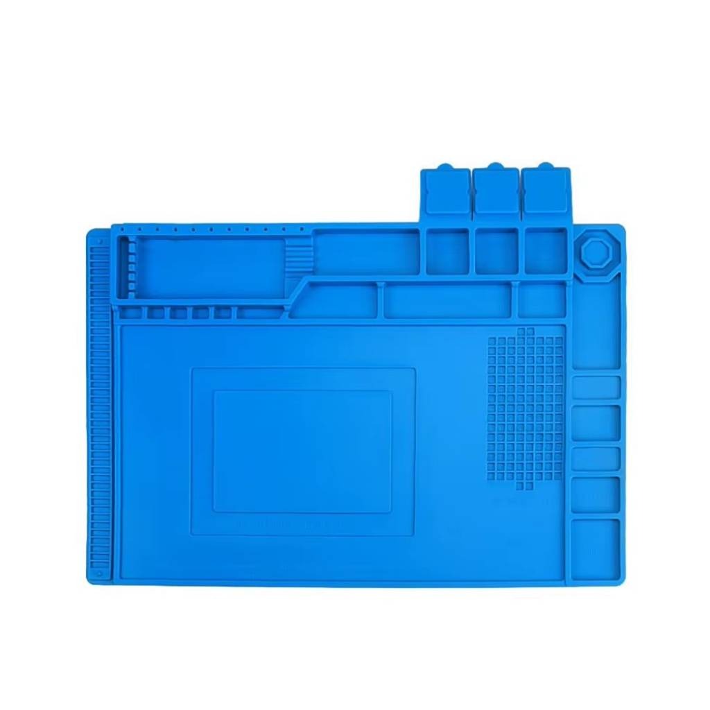 Plancha Antiestática De Silicona Para Soldar Azul
