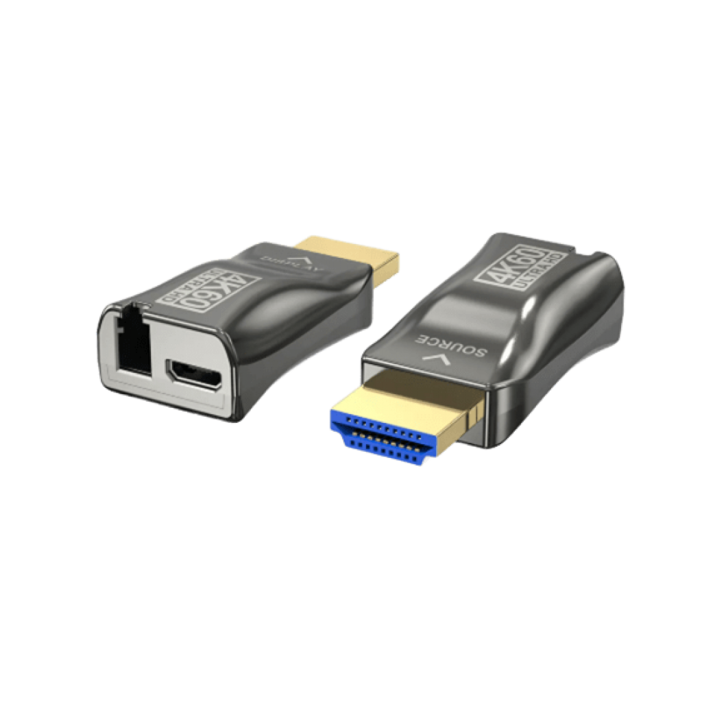 Convertidor De Fibra Óptica 18Gbps Multimodo Lc 300m 4k@60hz