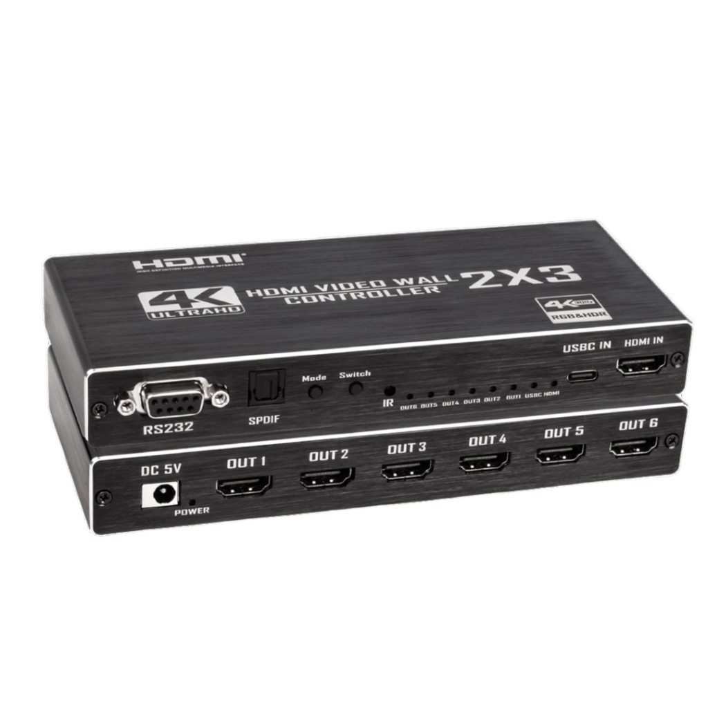 Splitter HDMI 1 Entrada Y 6 Salidas Puertos 4K Resolución