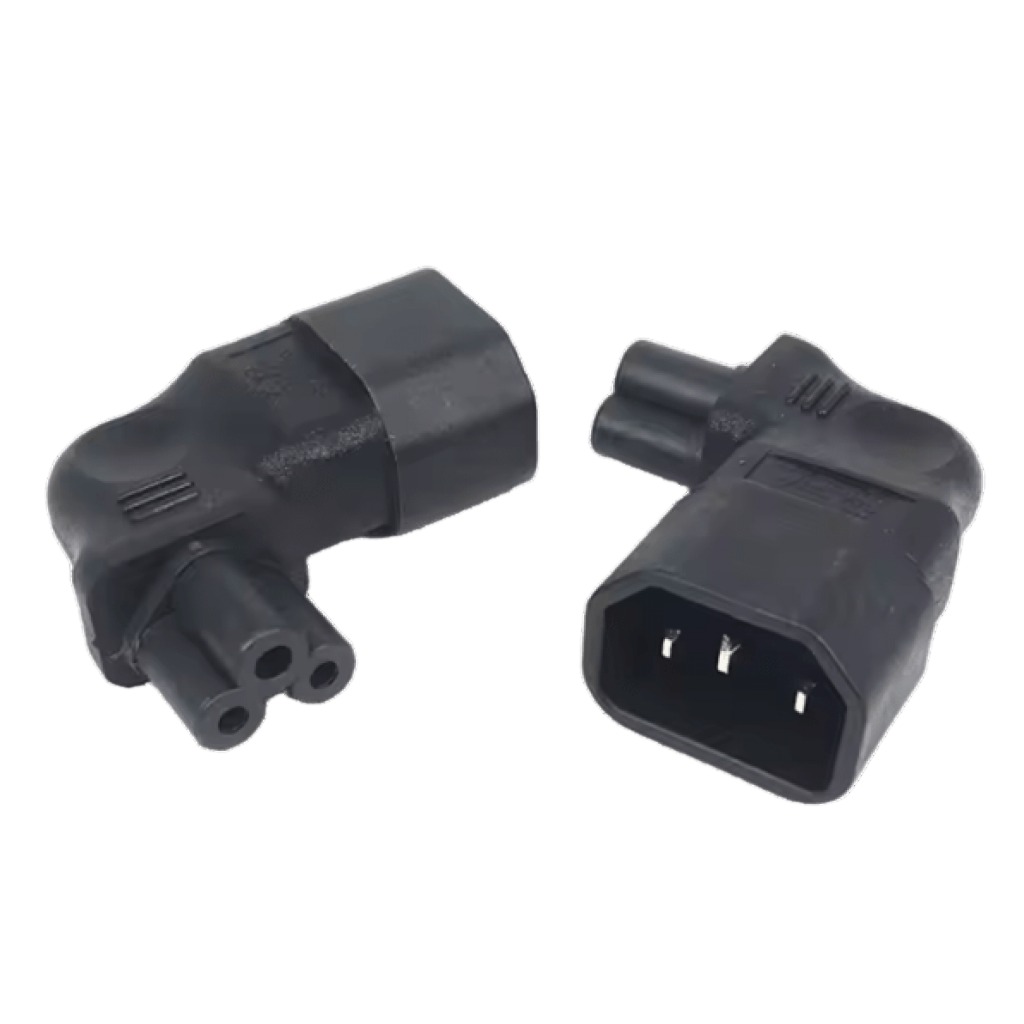 Conector C14 Macho A C5 Hembra 90º A La Izquierda