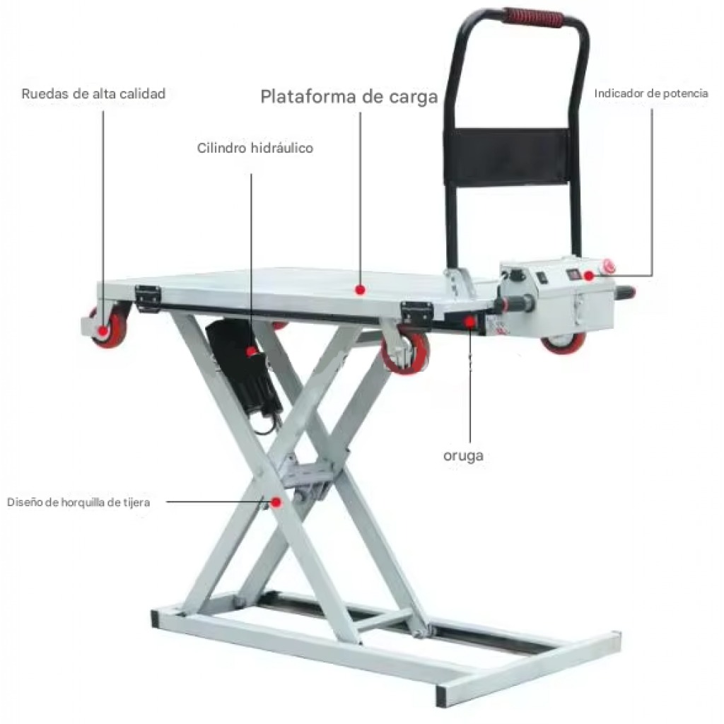 Plataforma Elevadora Eléctrica 4 Ruedas 300kg
