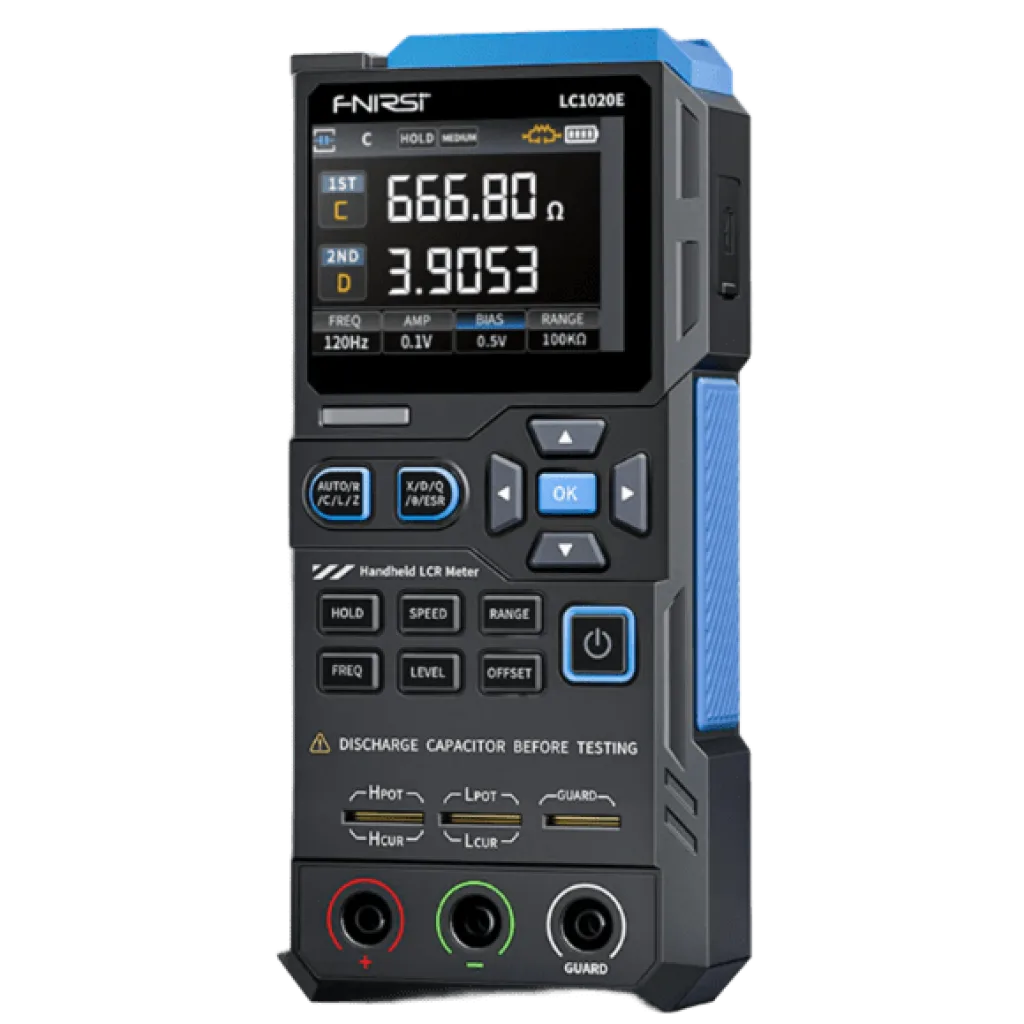 Medidor Lcr 100kHz 19.999 Contadores Con Detección Automática Y Pantalla Tft A Color