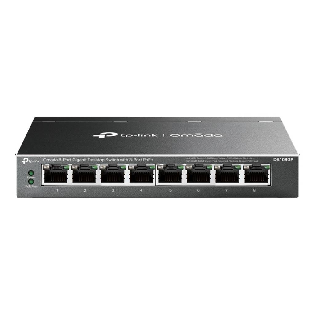 Switch No Administrable 8 Puertos Gigabit PoE+ 65W