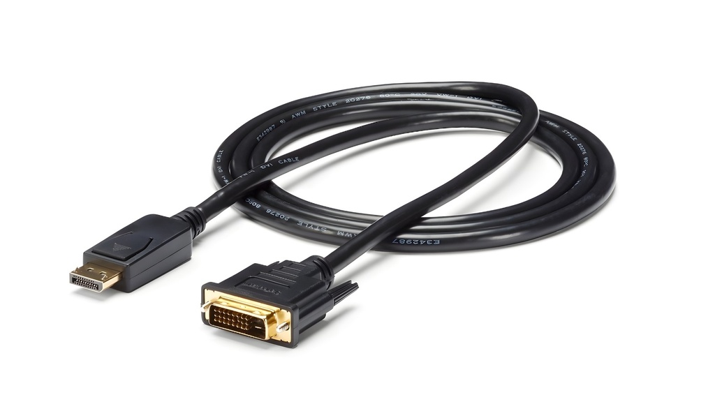 Cable Displayport Macho A Dvi Macho 1.8m Negro