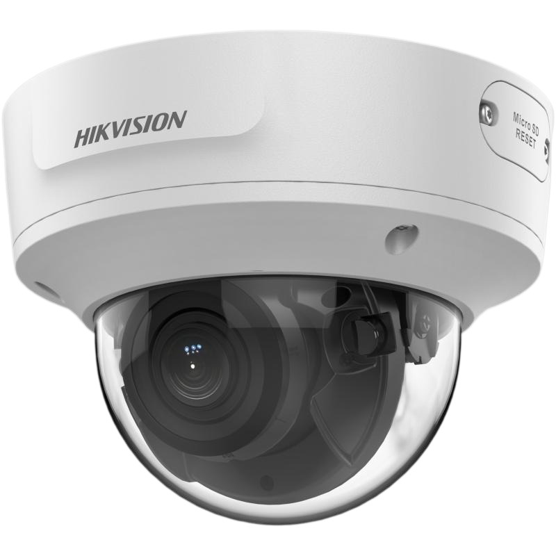 Cámara Domo Varifocal IP 2MP Exterior Lente 2.8-12mm Infrarroja 40m Audio E/S Alarma AcuSense