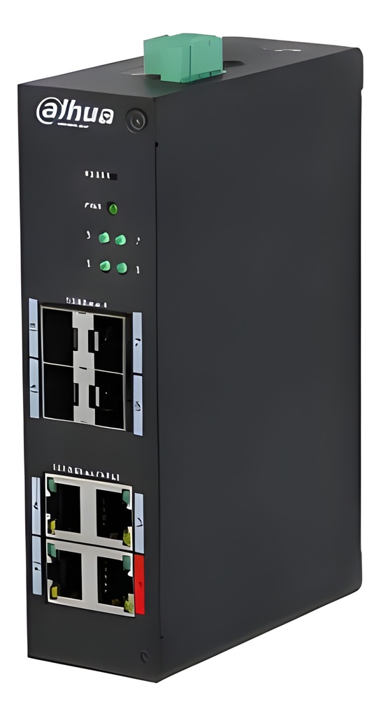 Switch PoE Industrial 8 Puertos Con Adaptador De Alimentación Incluido