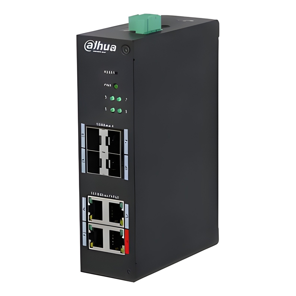 Switch PoE Industrial 8 Puertos Con Adaptador De Alimentación Incluido