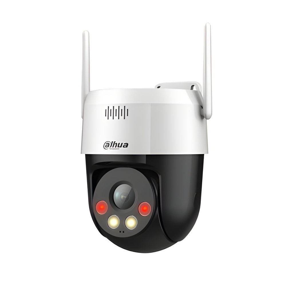 Cámara PTZ IP Torreta 4MP Exterior 2.8mm Iluminación Dual Con Micrófono WizSense