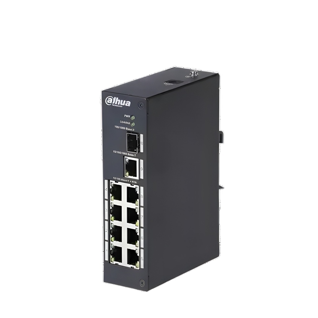 Switch No Administrable 8 Puertos 10/100 Mbps 2 Uplinks 10/100/1000 Mbps PoE 96W
