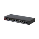 Switch No Administrable 8 Puertos 10/100mb 2 Uplinks 10/100/1000mb PoE 96W