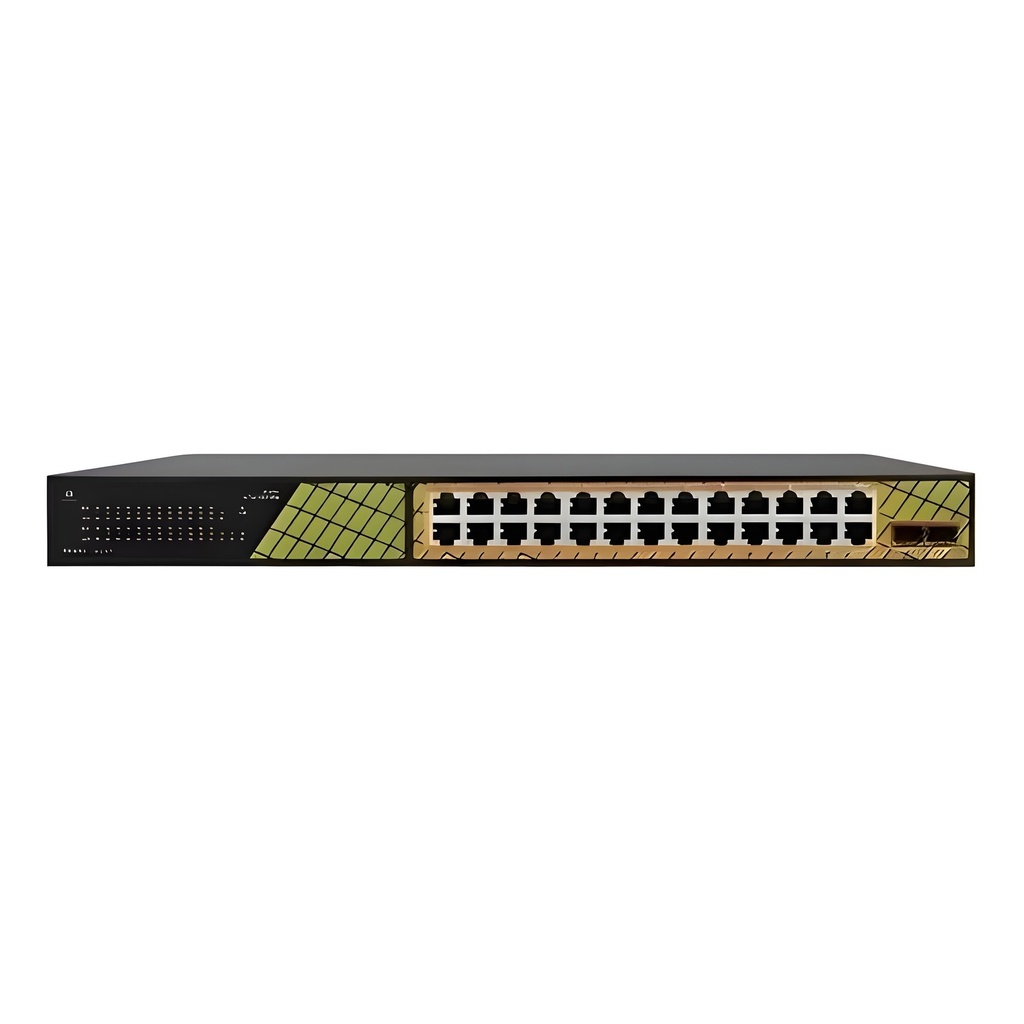 Switch No Administrable 24 Puertos 10/100/1000 Mbps 4 Uplinks Gbps PoE 780W
