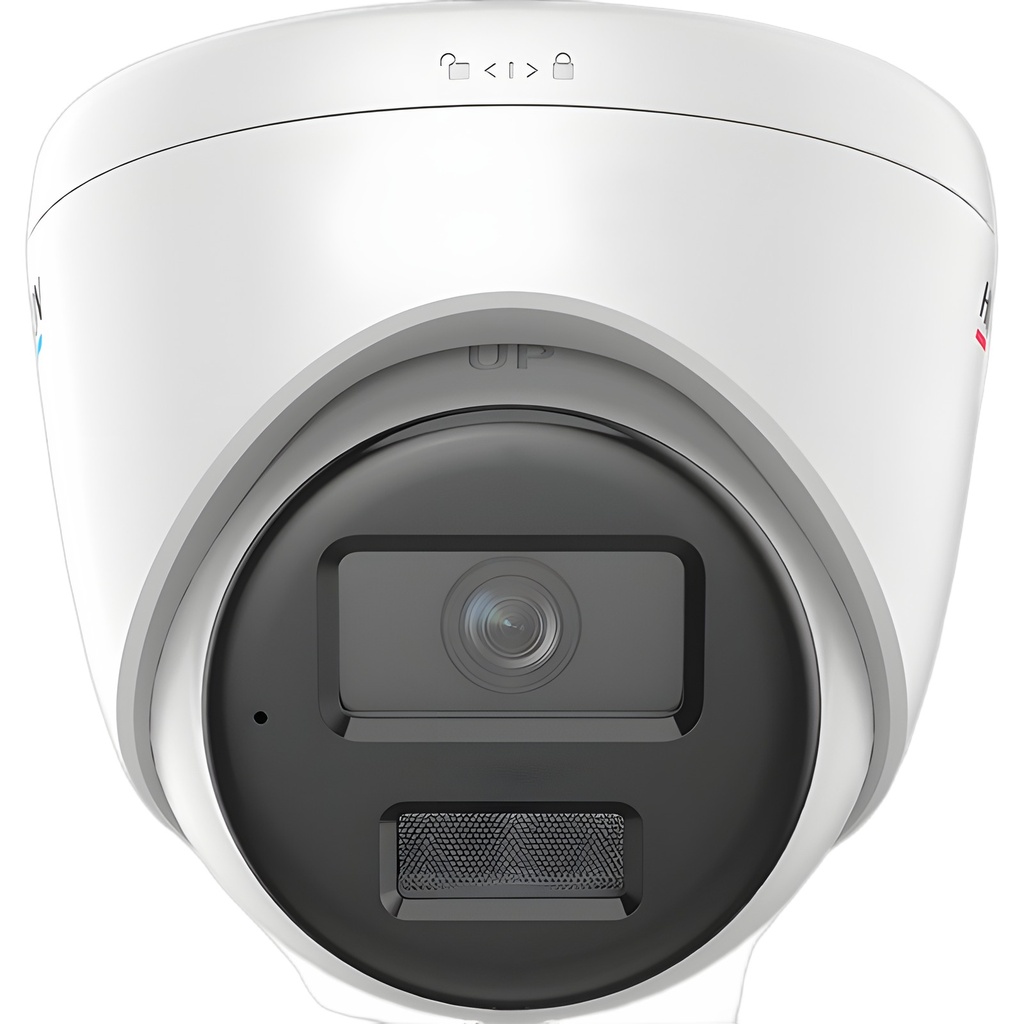 Cámara Torreta IP Mini Domo 4MP Exterior 2.8mm Híbrida 30m Audio Bidireccional AcuSense