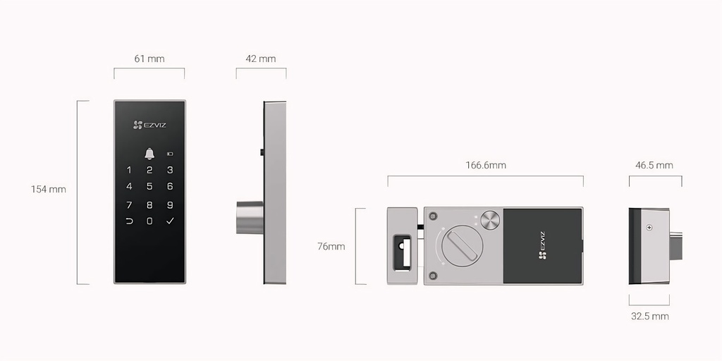 Cerradura Inteligente (serie Dl: DL01/DL03/DL05/DL06/DL50) Cs-Dl03 Wi-Fi
