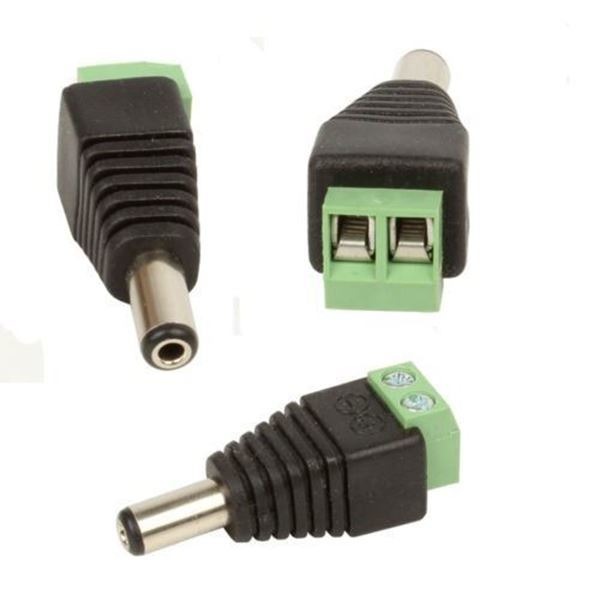Conector National Jack 2.1mmx5.5mm Macho C/BORNERA
