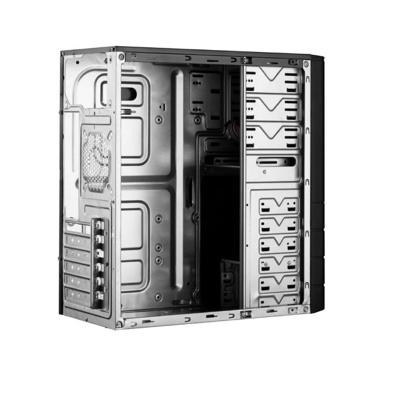 Gabinete Atx Mid-Tower Negro 2x USB Frontal Fuente 600W