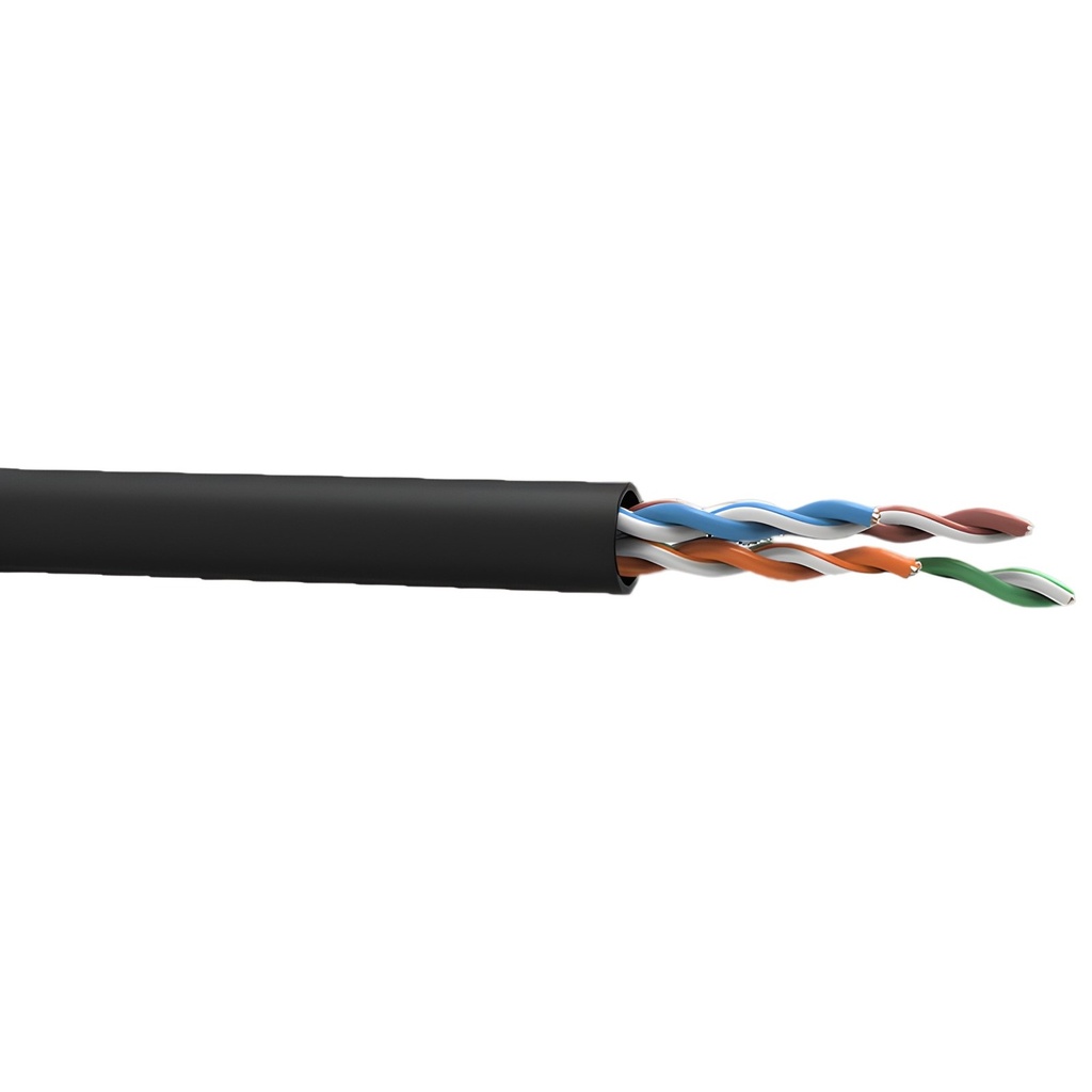 Cable Utp Cat5e Interior PVC 305m Bobina Negro