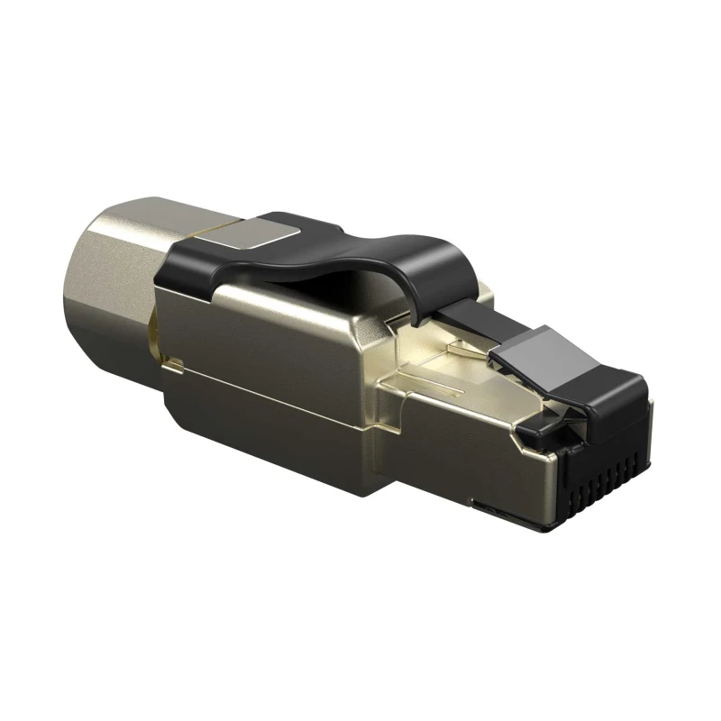 Conector Rj45 Cat6a Macho Blindado