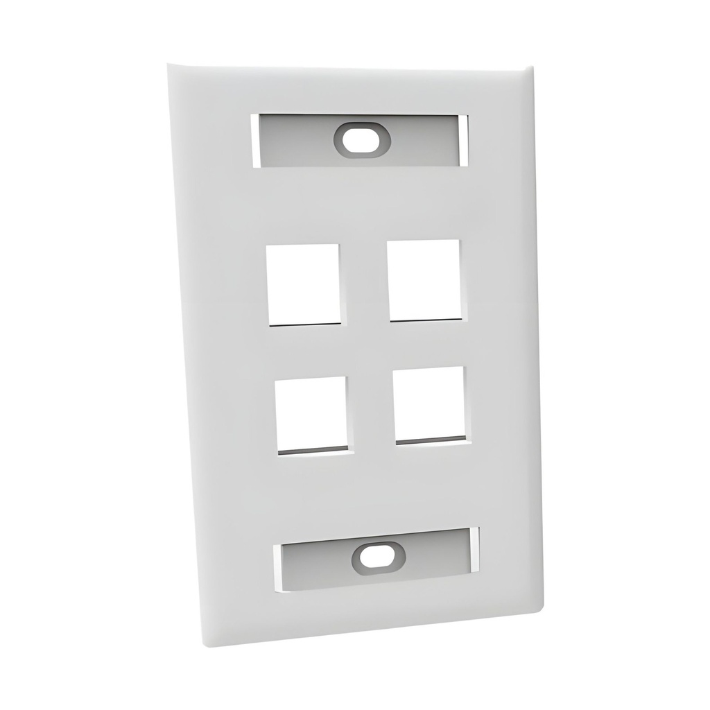 Furukawa Placa De Pared 4P 4"x2" Blanco