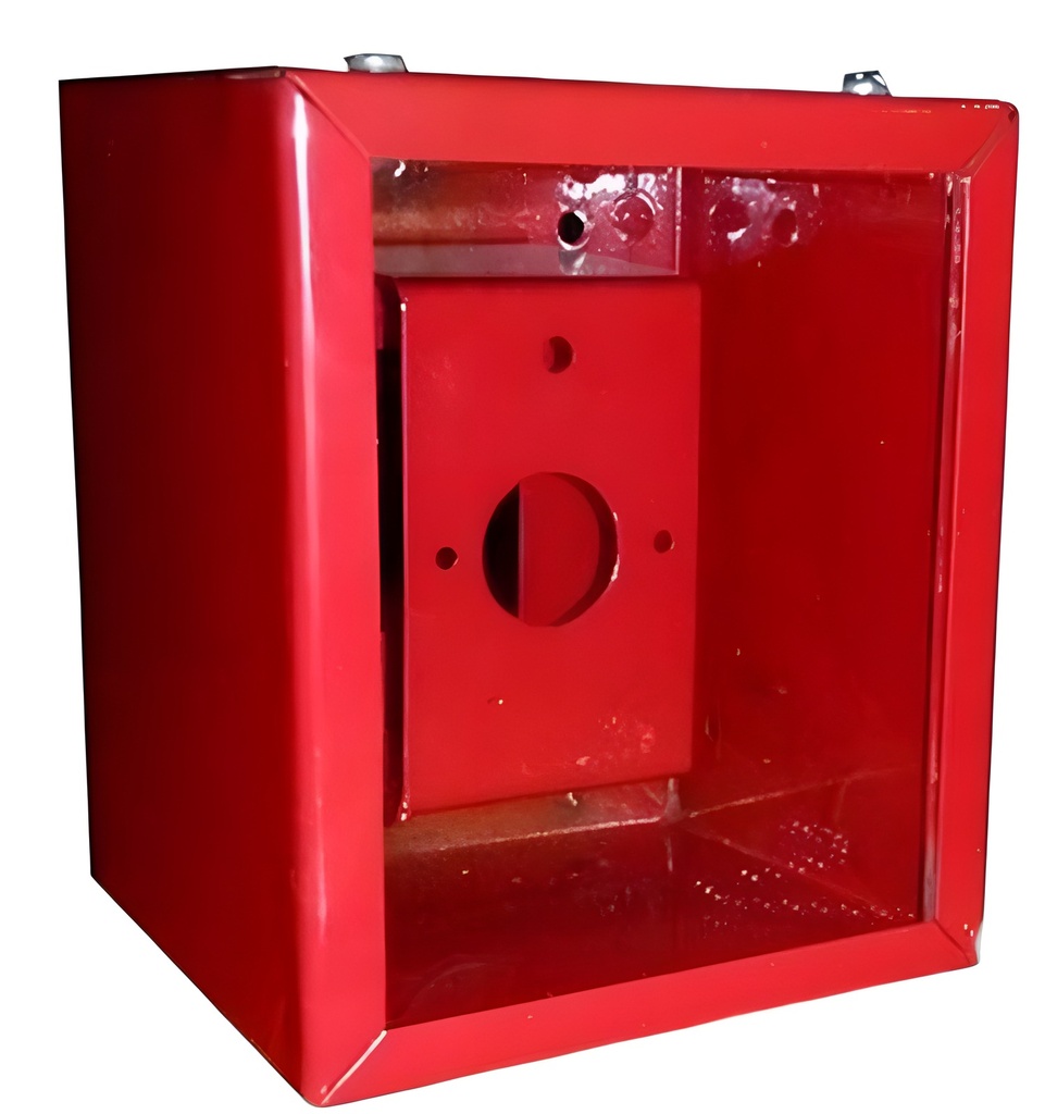 Gabinete Para Extintor Rojo Con Tapa De Vidrio