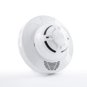 Detector De Humo Con Aislador Blanco