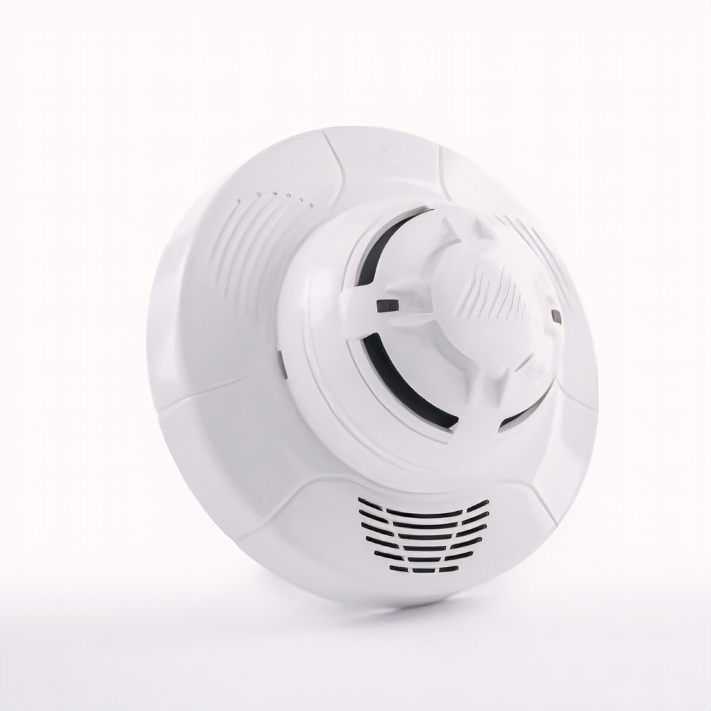Detector De Humo Con Aislador Blanco