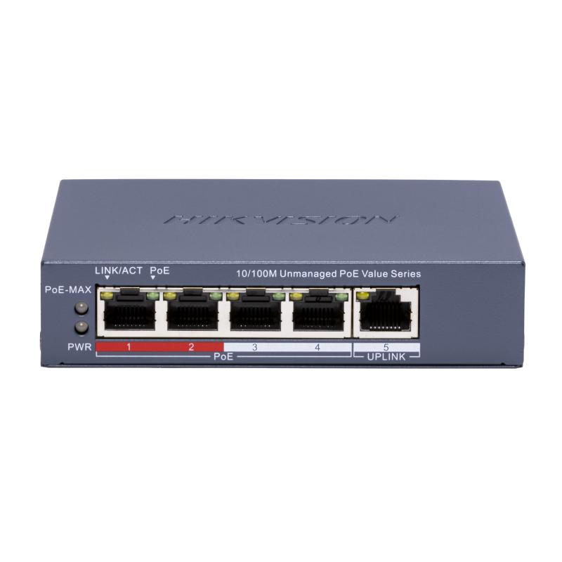 Switch 4 Puertos Fast Ethernet PoE Ieee 802.3at