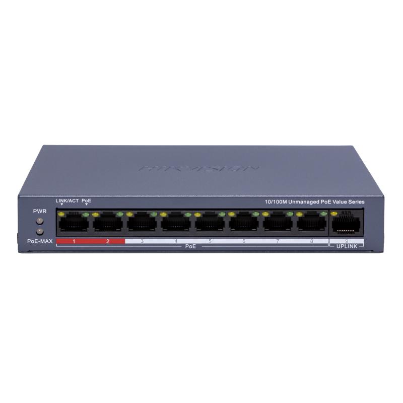 Switch PoE 8 Puertos Fast Ethernet