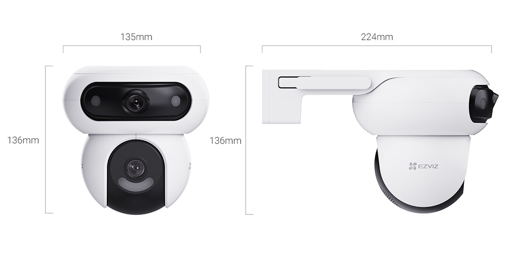 Cámara IP PTZ 4MP Lente Dual (mm) Tipo Iluminación Distancia IR Audio E/S Alarma Línea